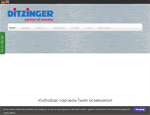 Tablet Screenshot of ditzinger.com.pl